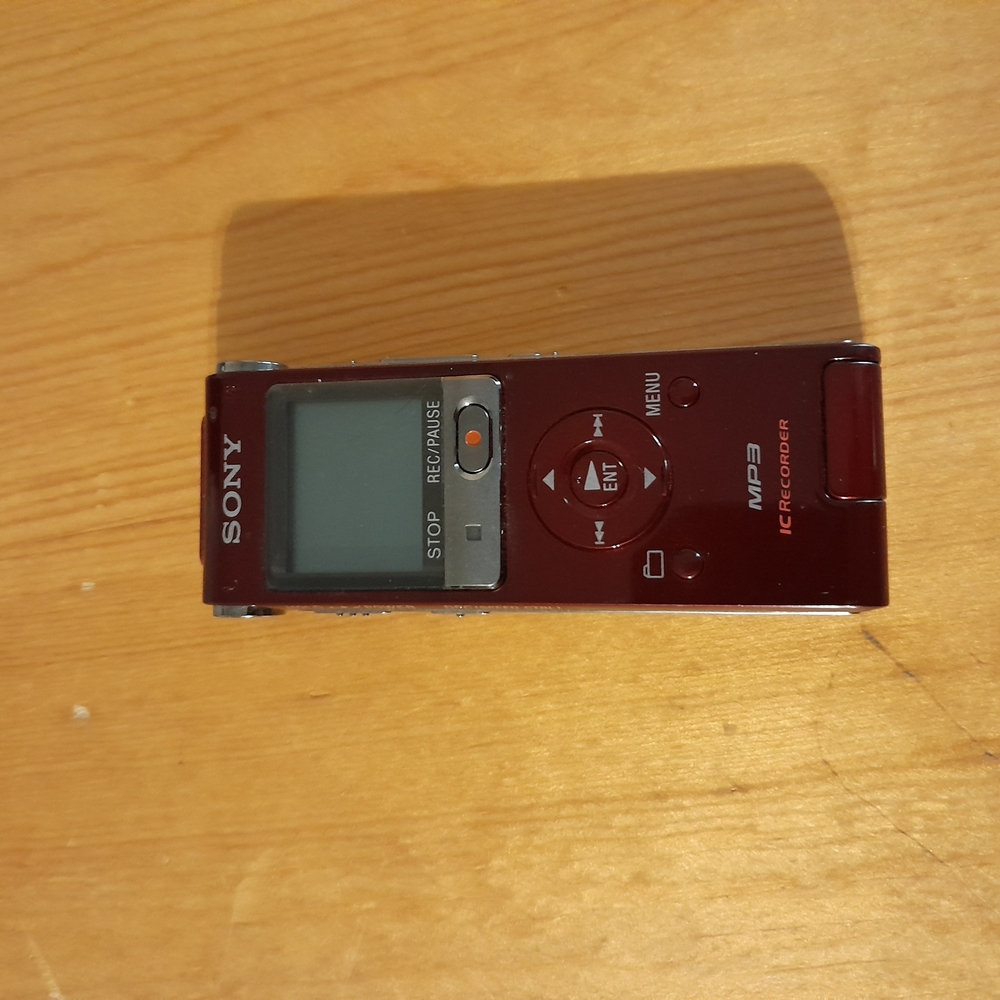 Sony Red MP3 Voice Recorder